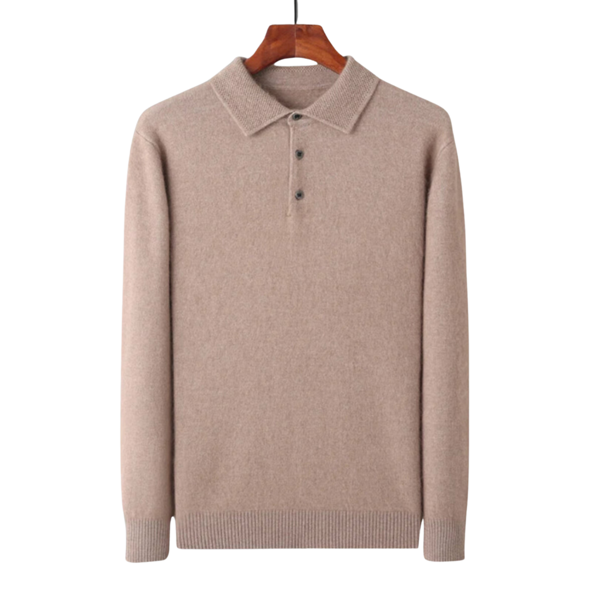Matior™ | Mink Cashmere Polo Sweater