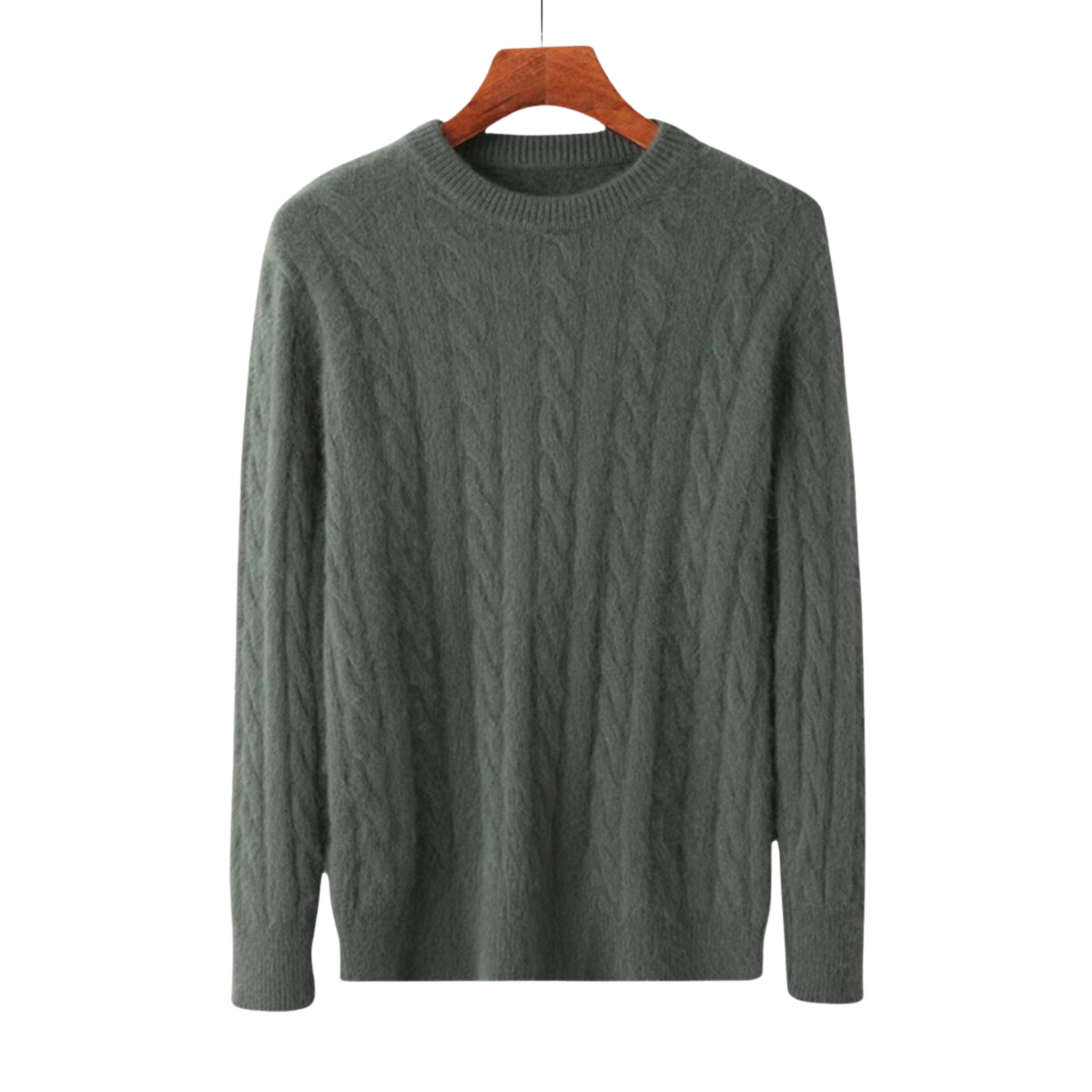 Matior™ | Mink Cashmere Round Neck Winter Pullover