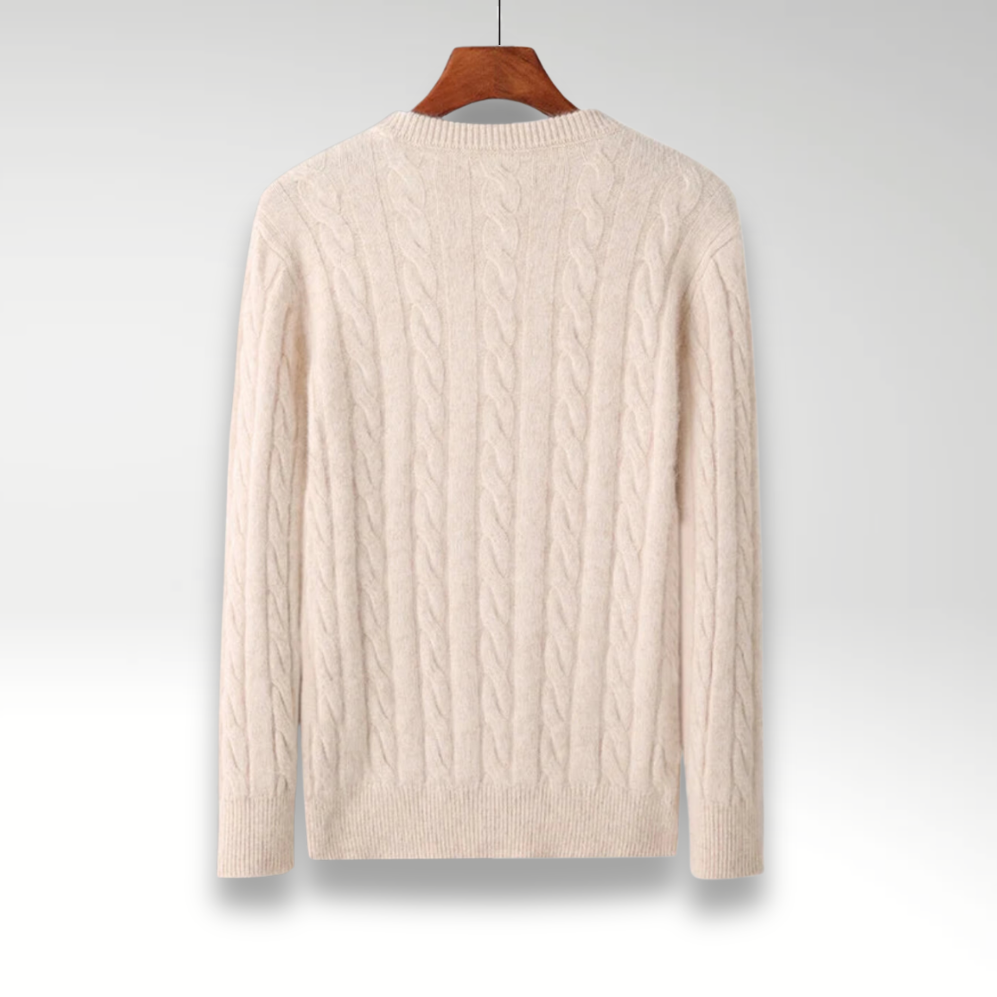 Matior™ | Mink Cashmere Round Neck Winter Pullover
