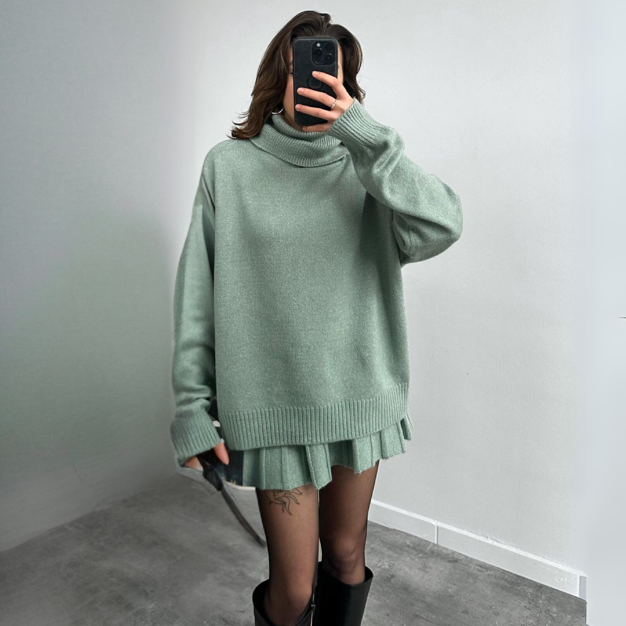 Matior™ | Leila Turtleneck Two-Piece Set
